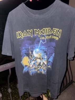 iron maiden world tour t shirt 2008